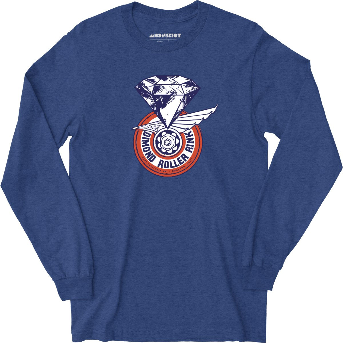 Dimond Roller Rink - Oakland, CA - Vintage Roller Rink - Long Sleeve T-Shirt