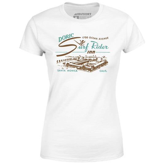 Doric Surf Rider Inn - Santa Monica, CA - Vintage Hotel - Women's T-Shirt