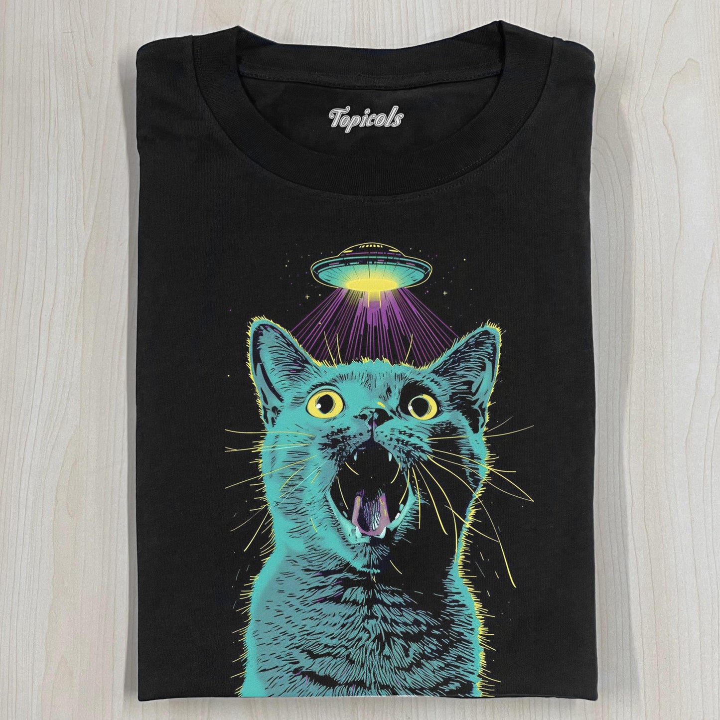 ABDUCCIóN ALIEN CAT T-SHIRT