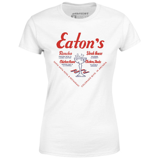 Eatons Restaurants - Los Angeles, CA - Vintage Restaurant - Women's T-Shirt