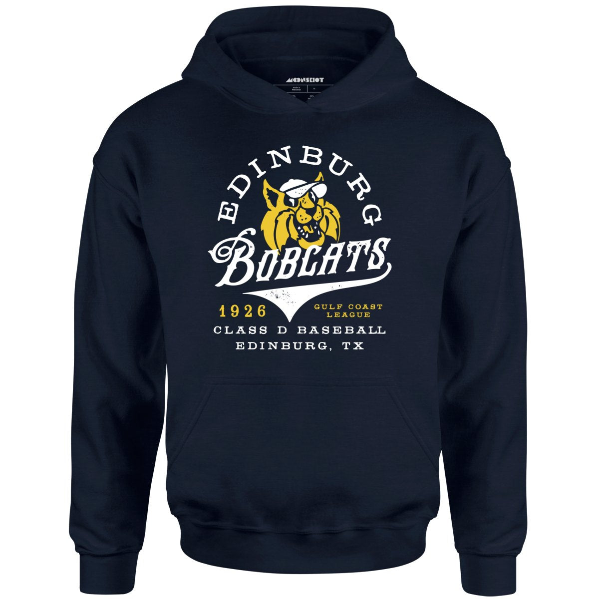 Edinburg Bobcats - Texas - Vintage Defunct Baseball Teams - Unisex Hoodie