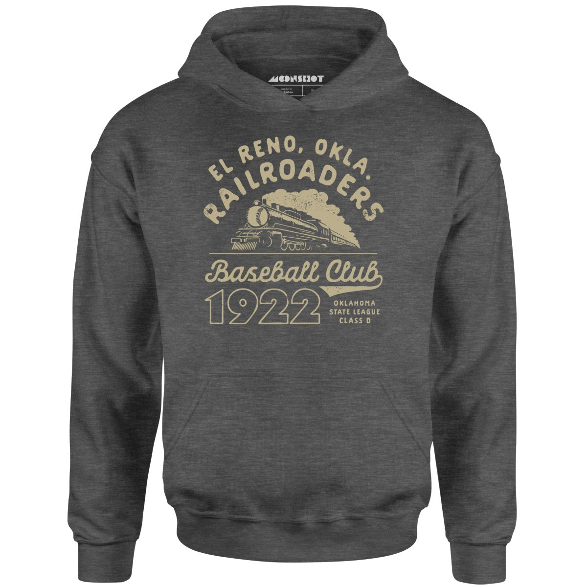 El Reno Railroaders - Oklahoma - Vintage Defunct Baseball Teams - Unisex Hoodie