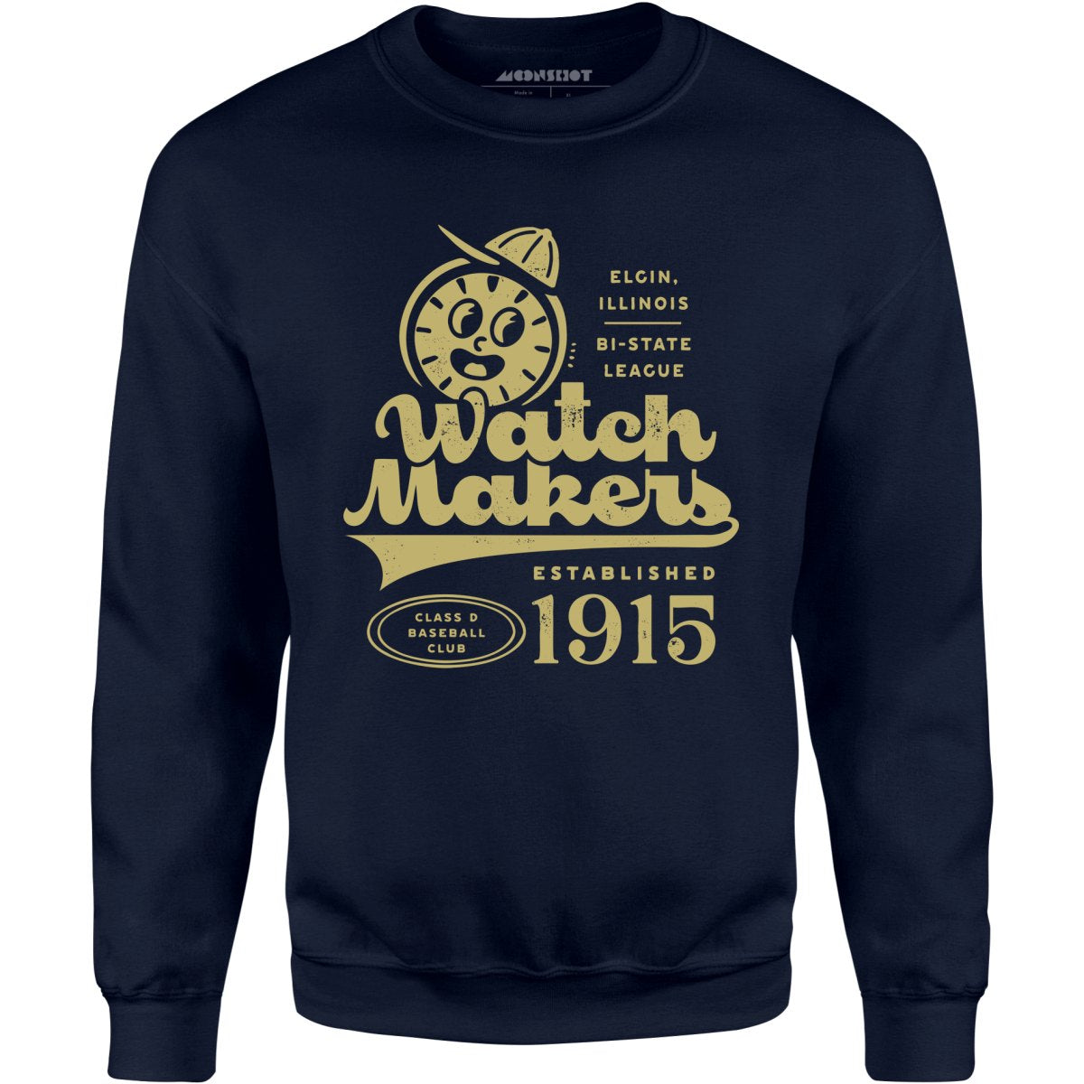 Elgin Watch Makers - Illinois - Vintage Defunct Baseball Teams - Unisex Sweatshirt