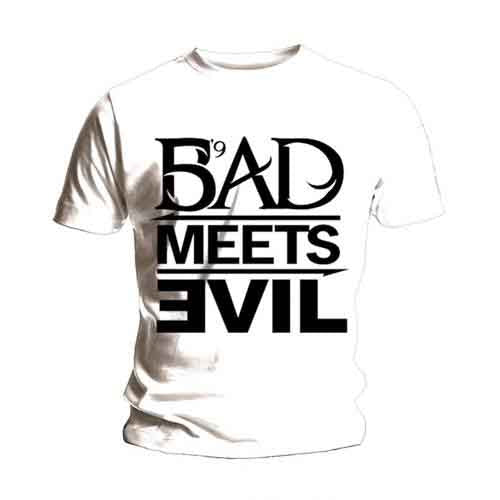 Bad Meets Evil T Shirt White - clothing by TeeHivey.com