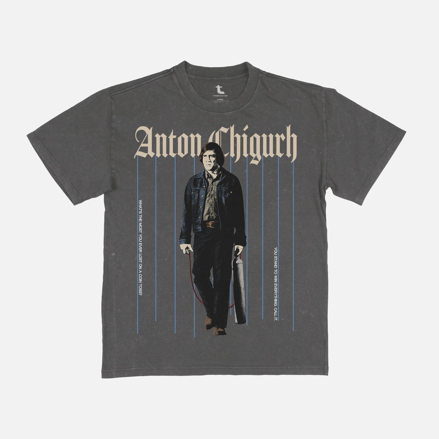 Anton Chigurh Pinstripes Graphic Tee