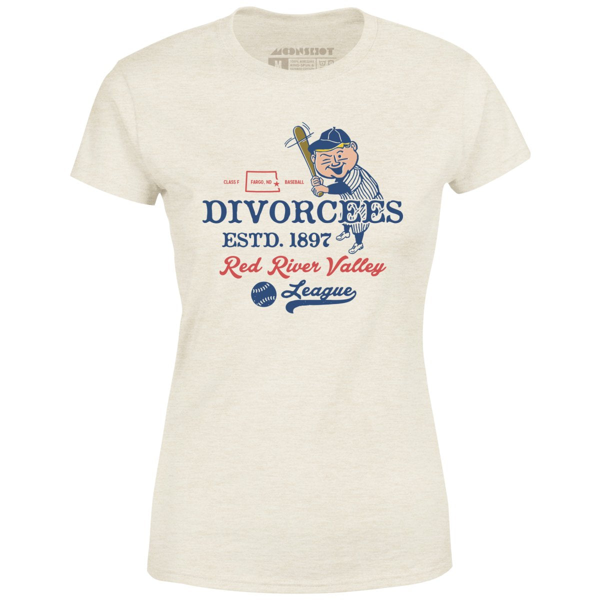 Fargo Divorcees - North Dakota - Vintage Defunct Baseball Teams - Women's T-Shirt