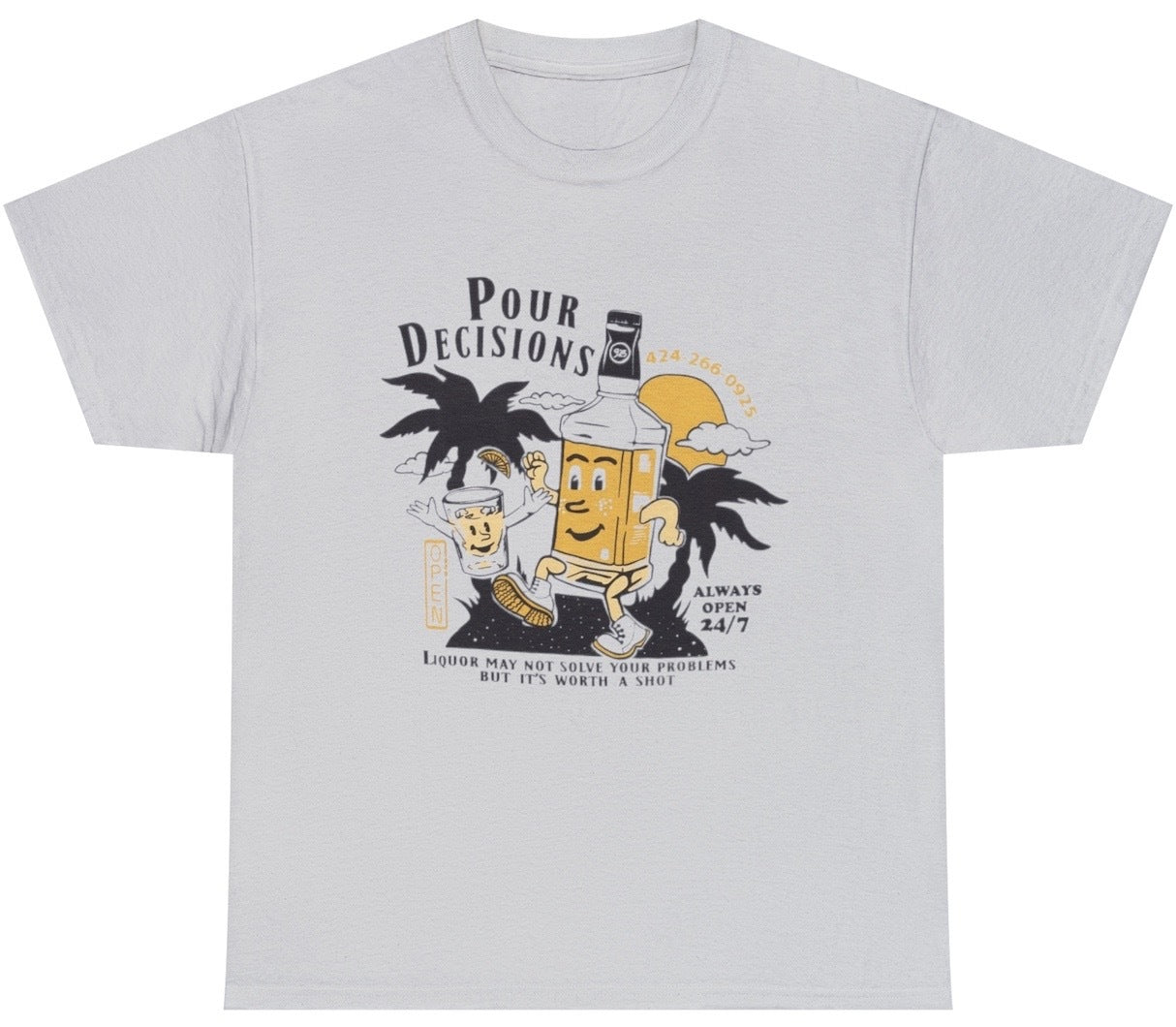 Pour Decisions Liquor Tee - clothing by TeeHivey.com (Image 2)