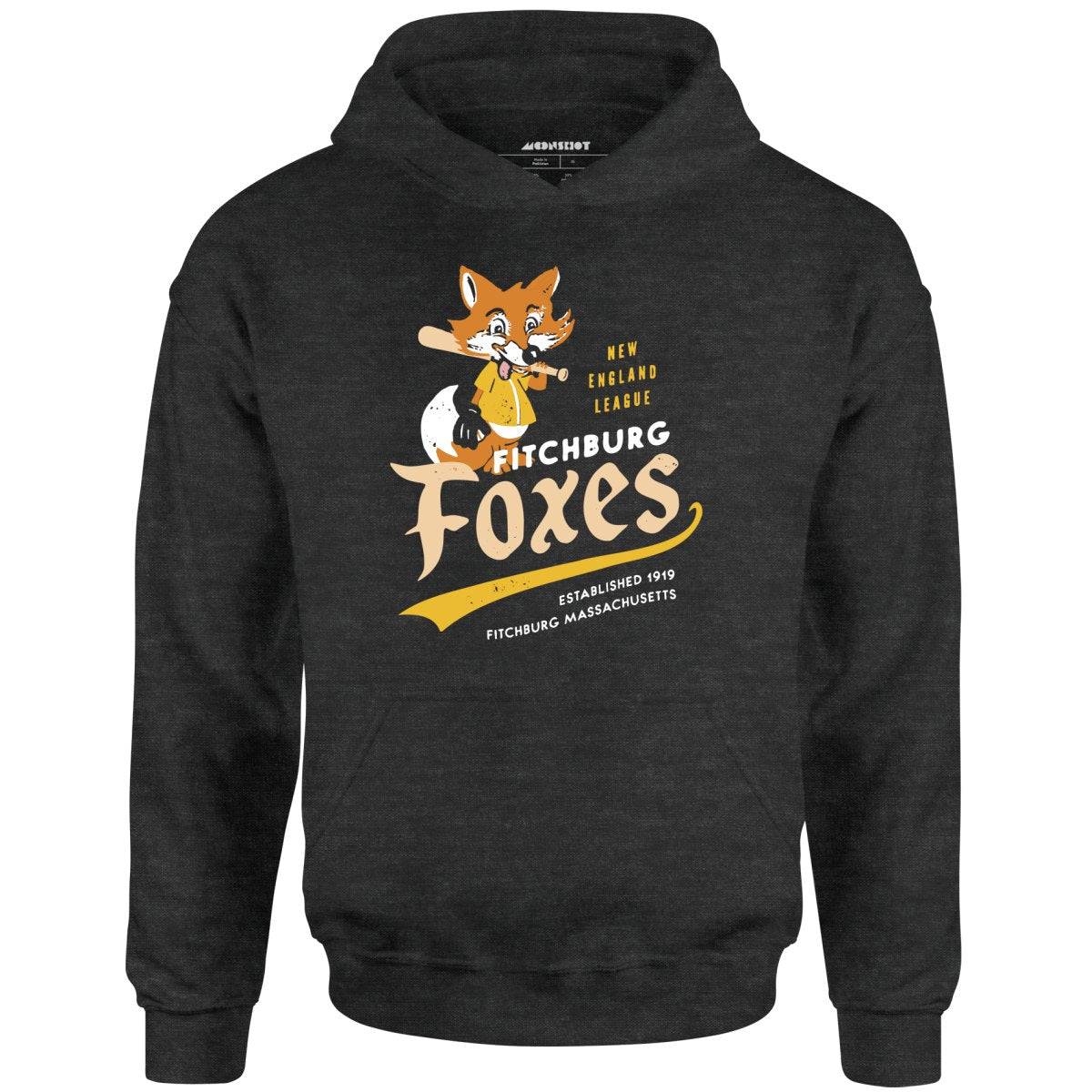 Fitchburg Foxes - Massachusetts - Vintage Defunct Baseball Teams - Unisex Hoodie