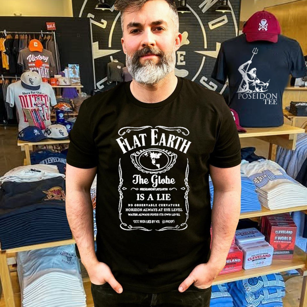Flat Earth Is The Truth The Globe And Space Is A Lie T-shirt