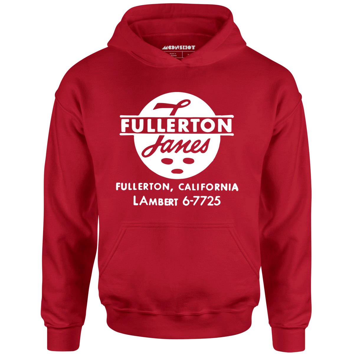 Fullerton Lanes - Fullerton, CA - Vintage Bowling Alley - Unisex Hoodie