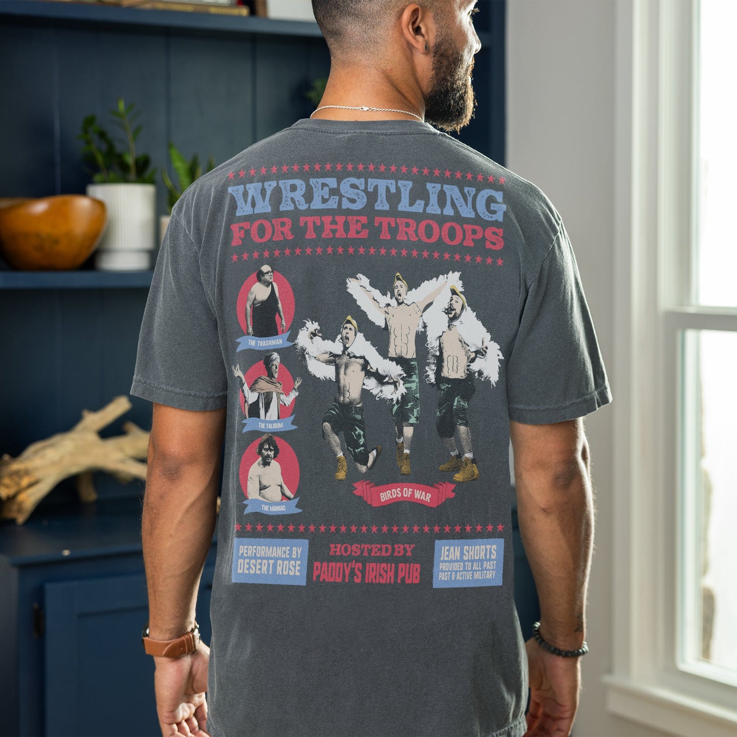 Wrestling for the Troops Always Sunny Graphic Tee