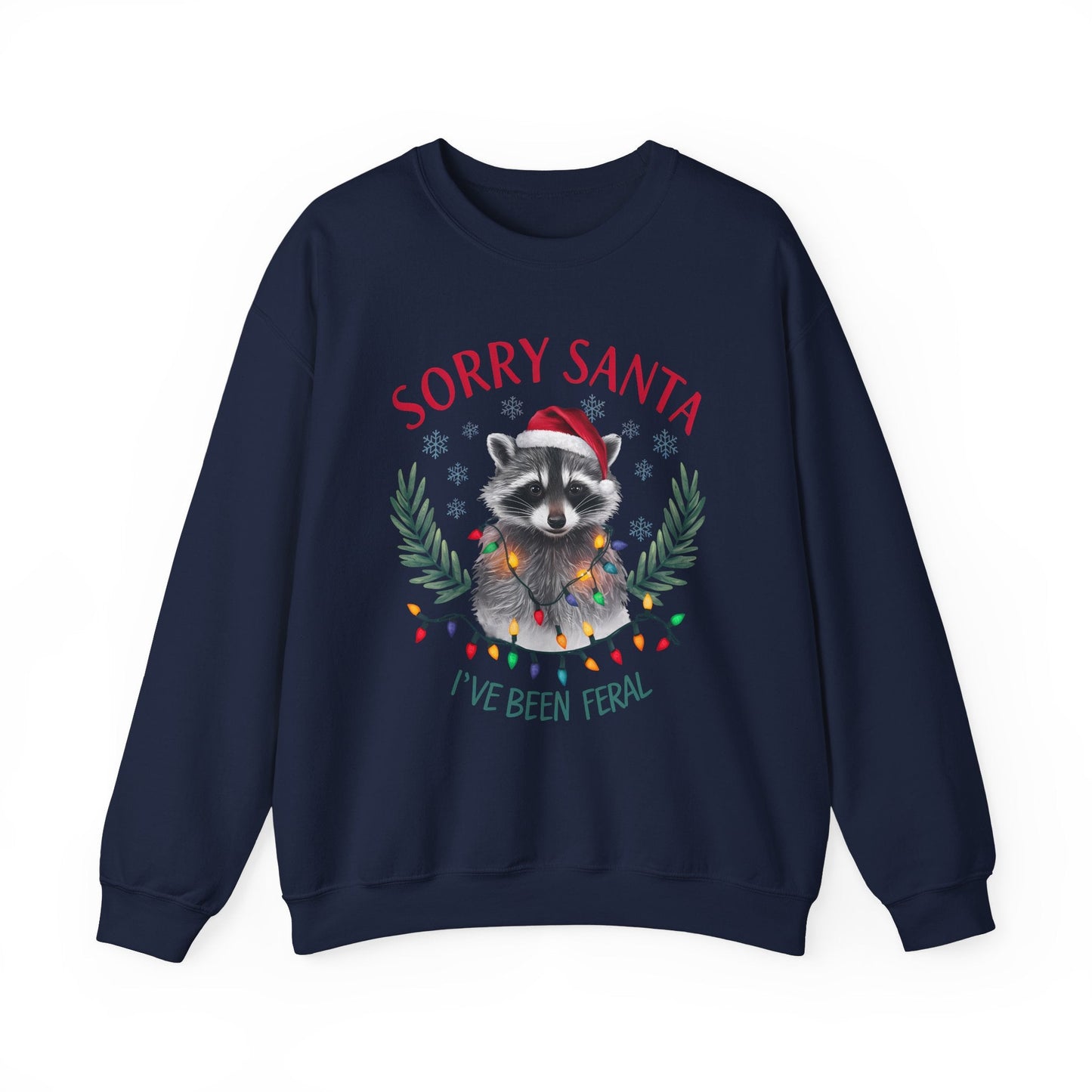 Funny Christmas Raccoon Sweatshirt
