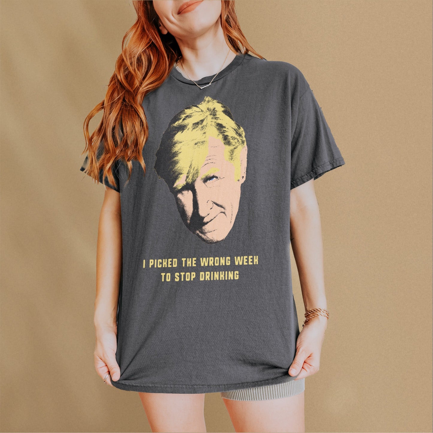 Funny Airplane Wrong Week to Stop Drinking Tee