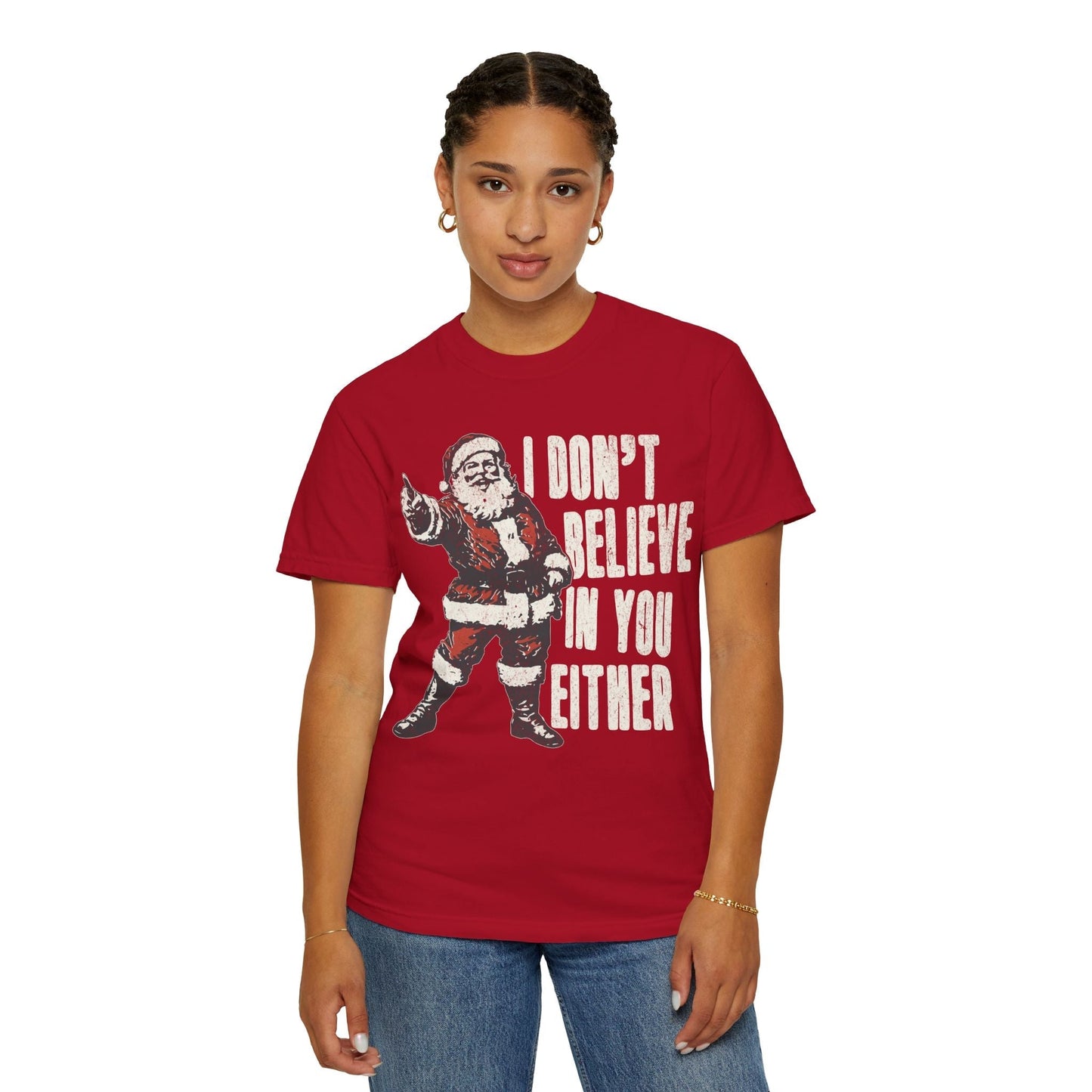Funny Santa Christmas Unisex Vintage Tee