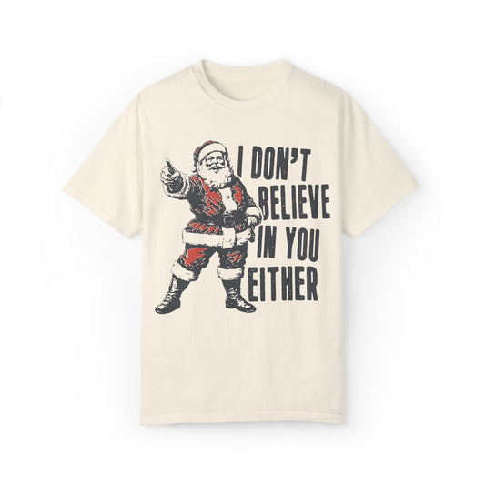 Funny Santa Christmas Unisex Vintage Tee