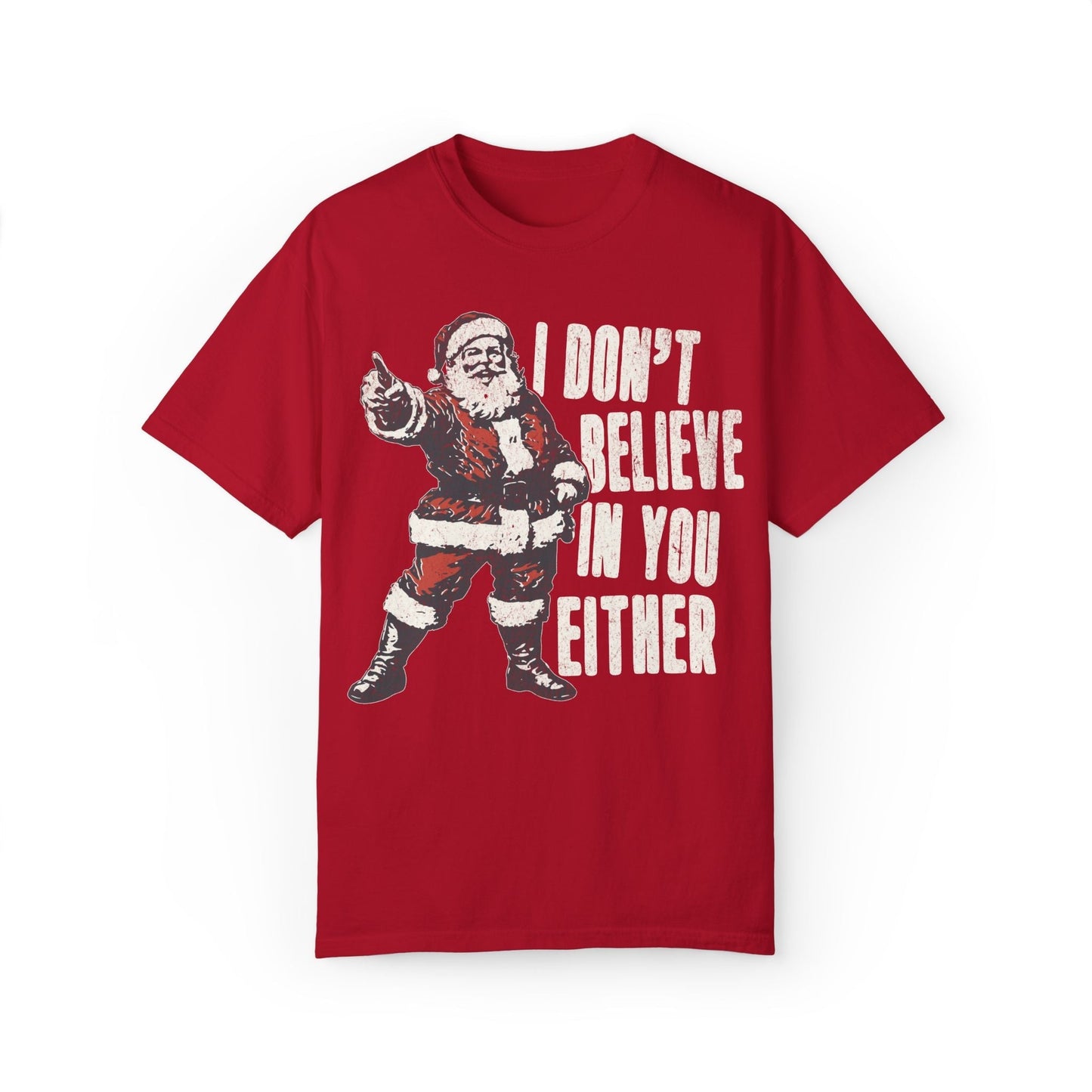 Funny Santa Christmas Unisex Vintage Tee