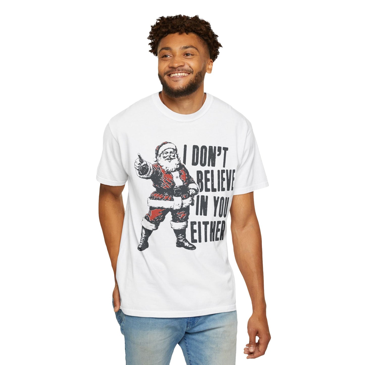 Funny Santa Christmas Unisex Vintage Tee