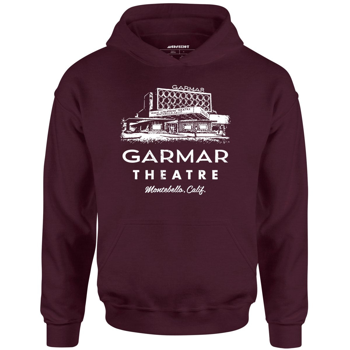Garmar Theatre - Montebello, CA - Vintage Theatre - Unisex Hoodie