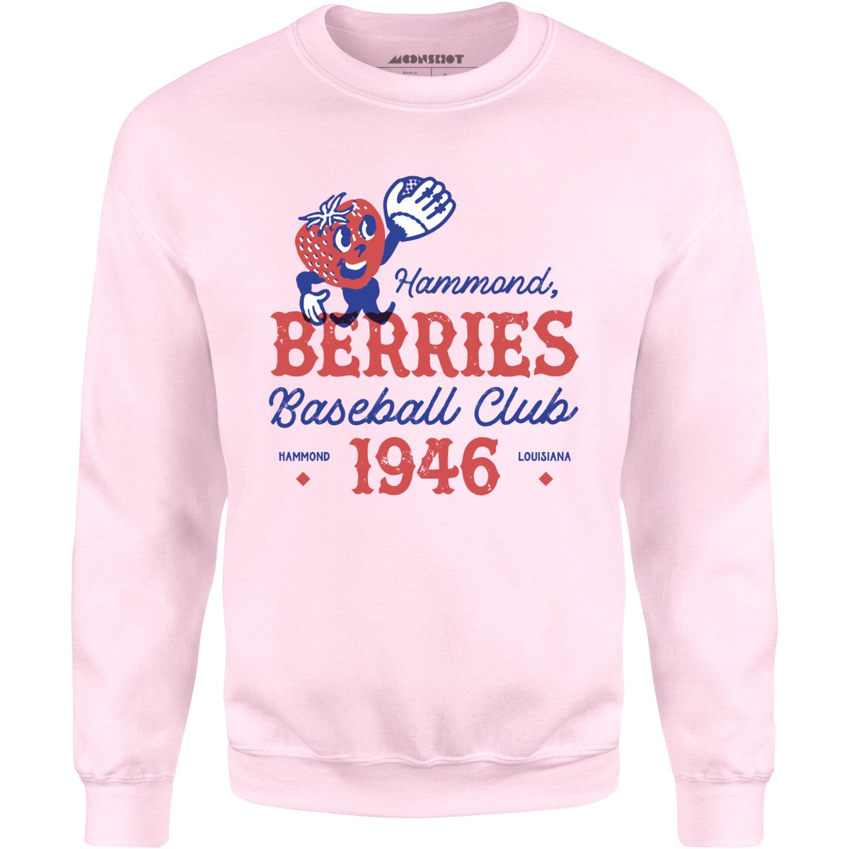 Hammond Berries - Louisiana - Vintage Defunct Baseball Teams - Unisex Sweatshirt