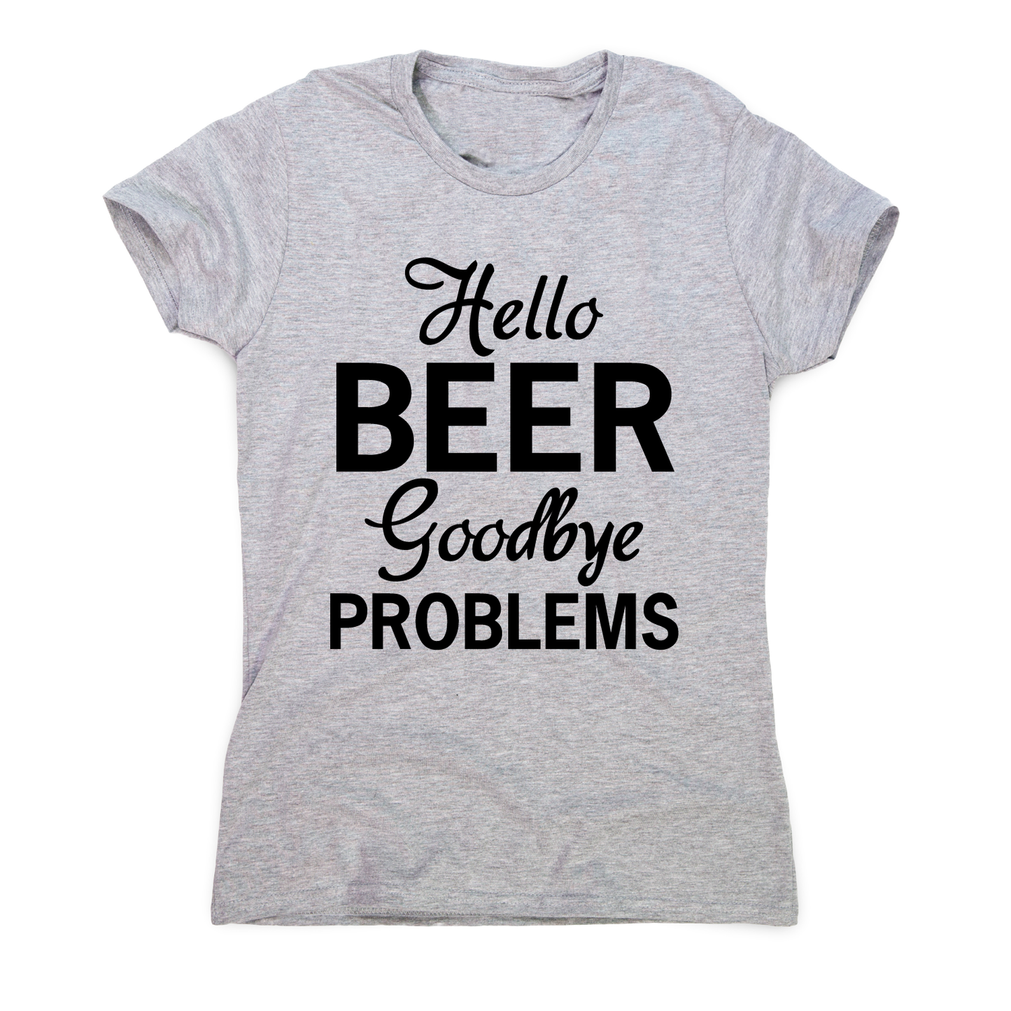 hello beer goodbye - funny drinking t-shirt women's