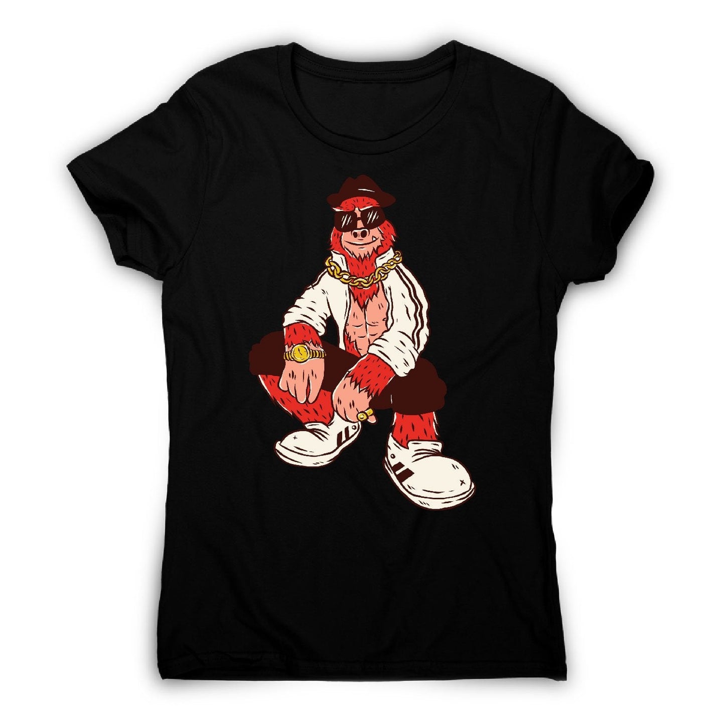 Hip hop bigfoot - women's funny premium t-shirt