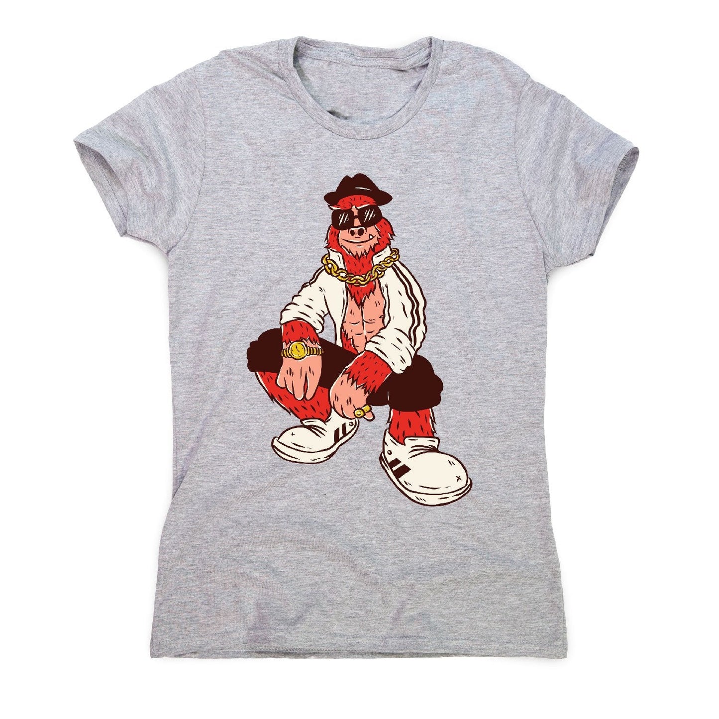 Hip hop bigfoot - women's funny premium t-shirt