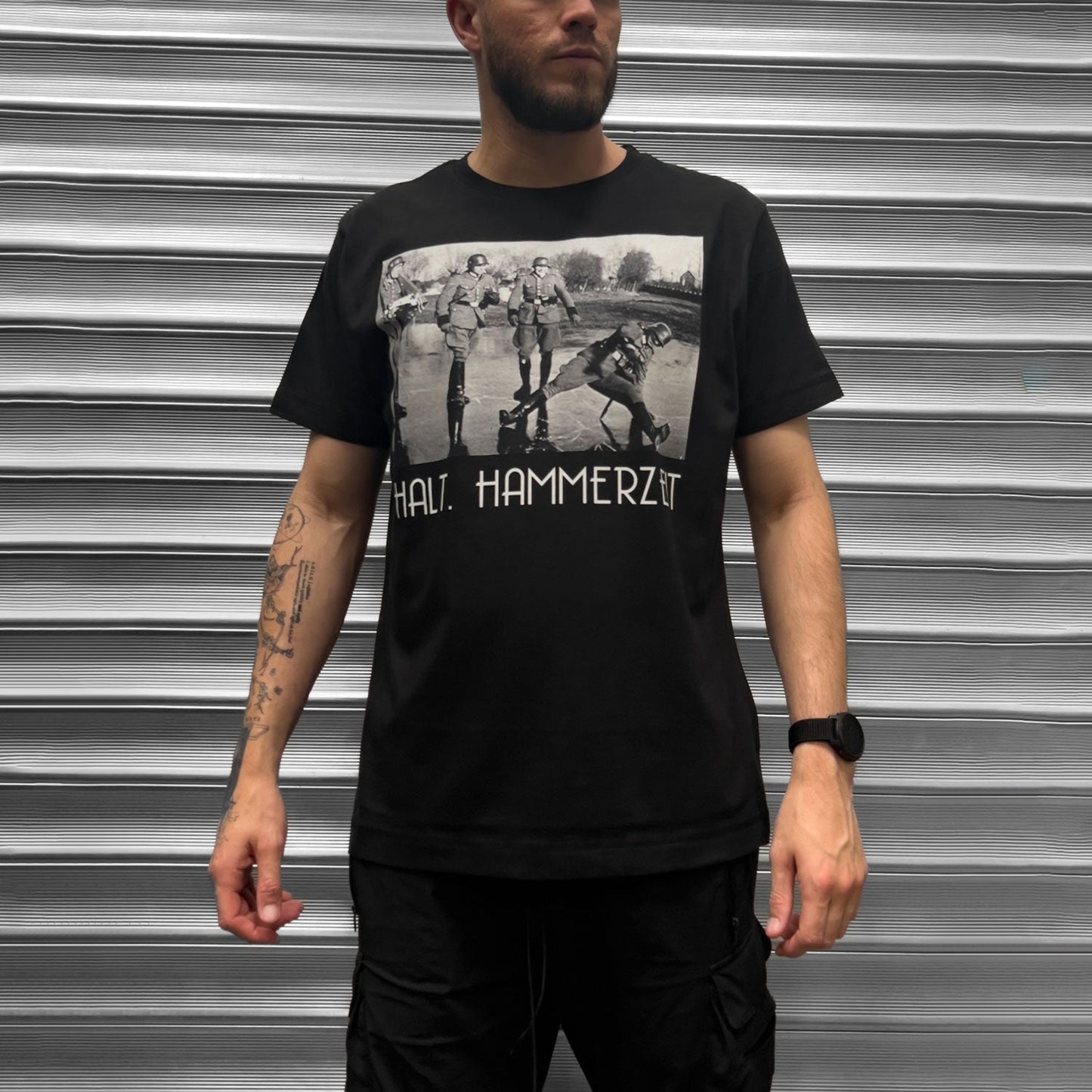 Hammerzeit Mens Funny WW2 T Shirt