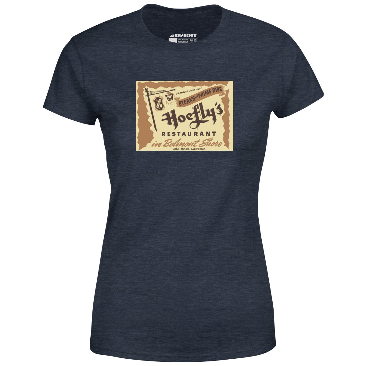 Hoefly's - Belmont Shore, CA - Vintage Restaurant - Women's T-Shirt
