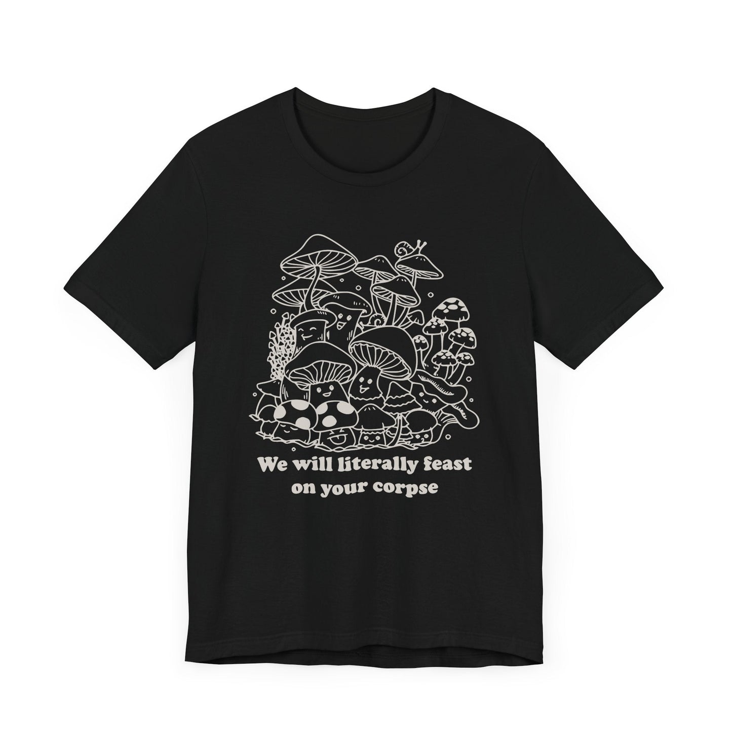 Humorous Mushroom Graphic Tee