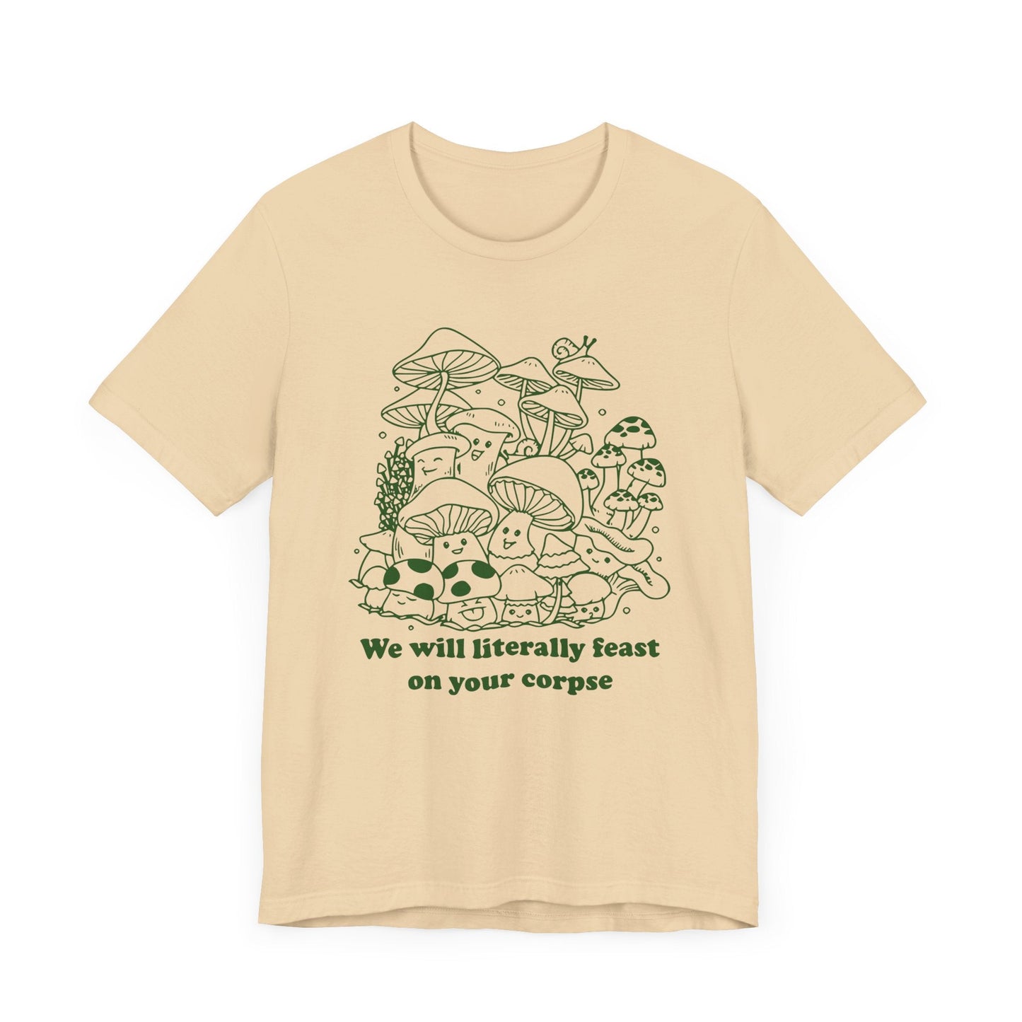 Humorous Mushroom Graphic Tee