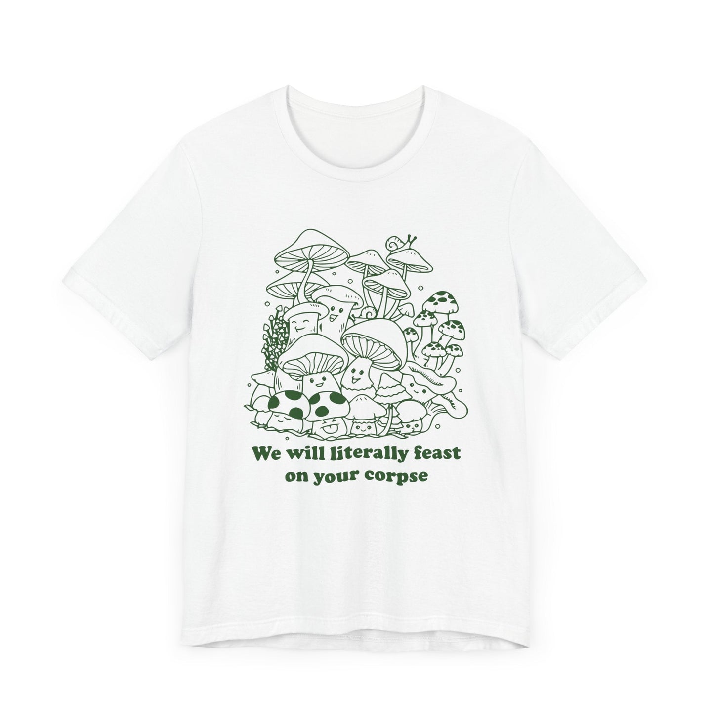 Humorous Mushroom Graphic Tee