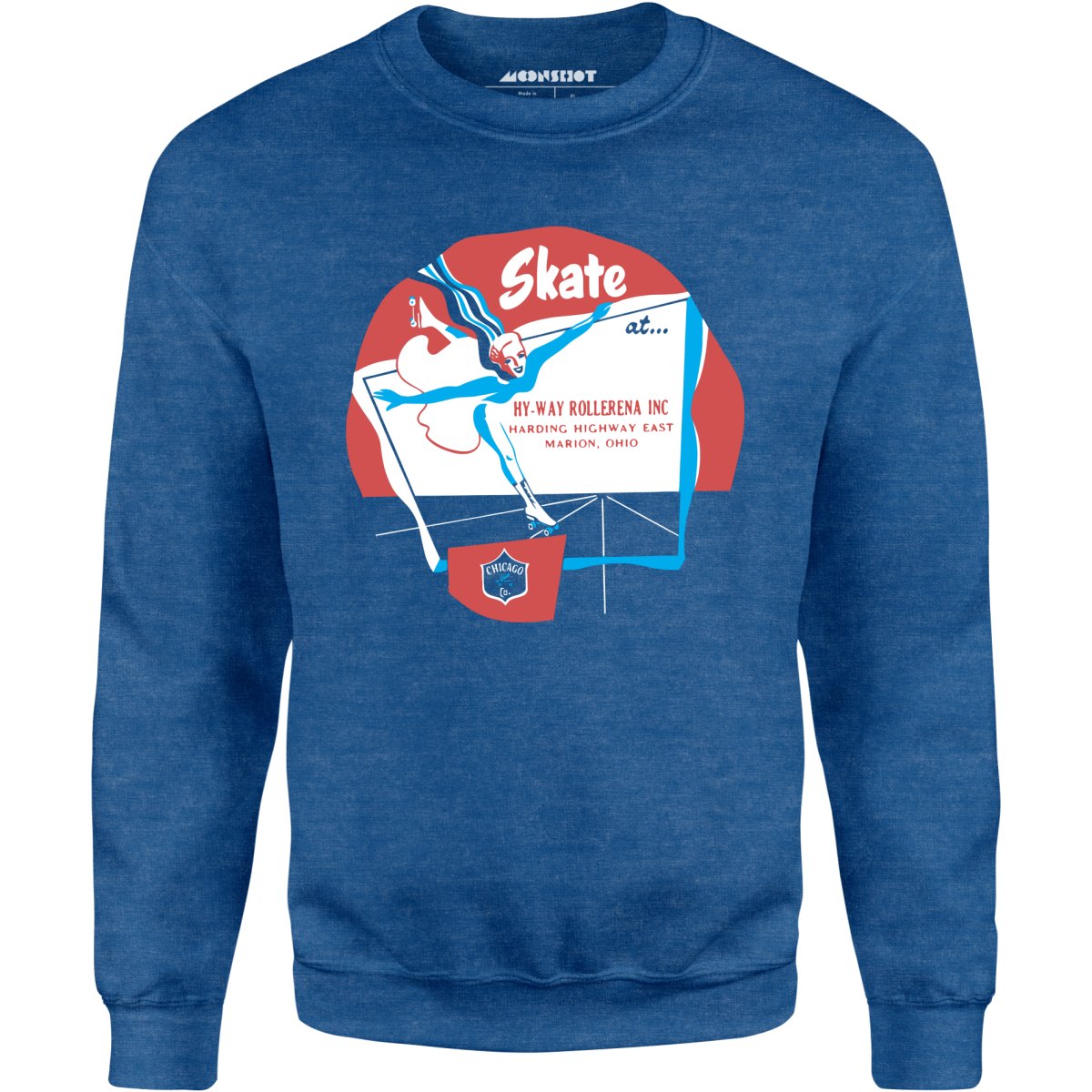 Hy-Way Rollerena - Marion, OH - Vintage Roller Rink - Unisex Sweatshirt