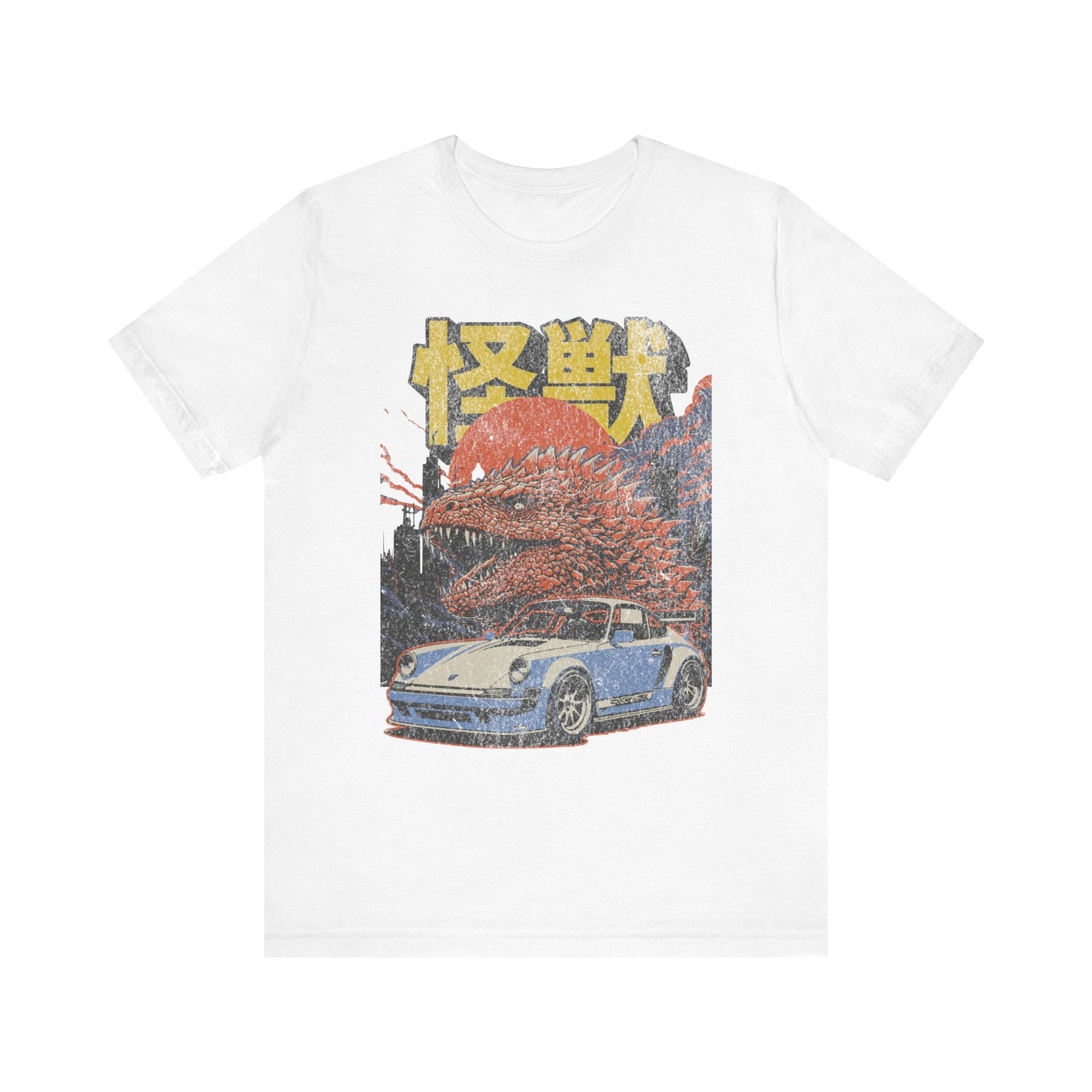 Japanese Monster and Porsche Vintage Graphic T-shirt