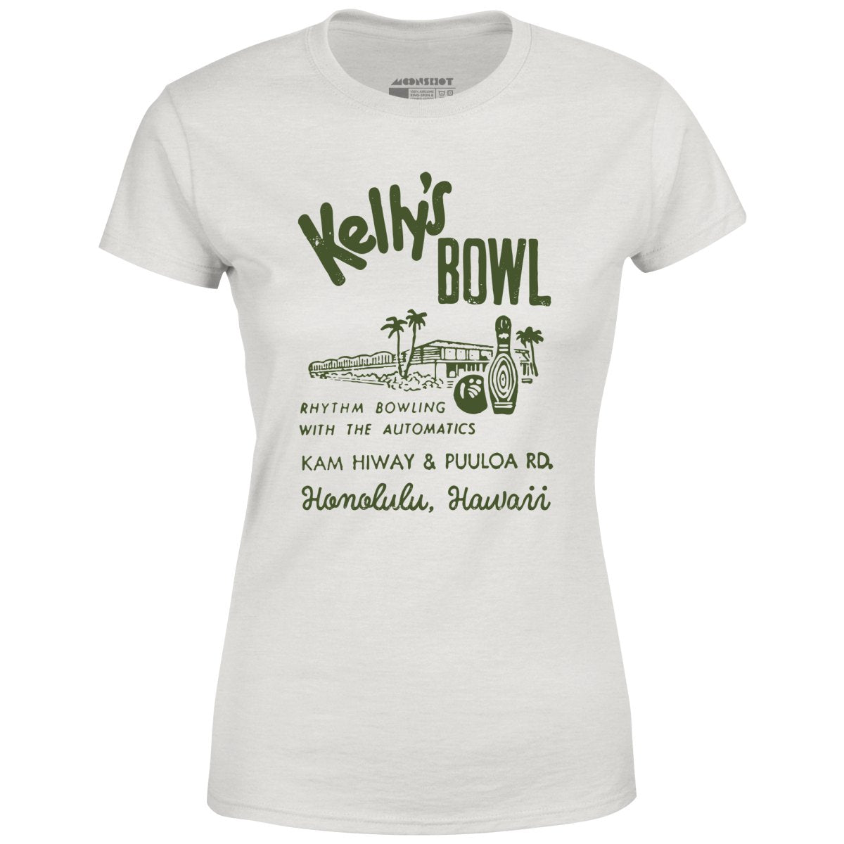 Kelly's Bowl - Honolulu, HI - Vintage Bowling Alley - Women's T-Shirt