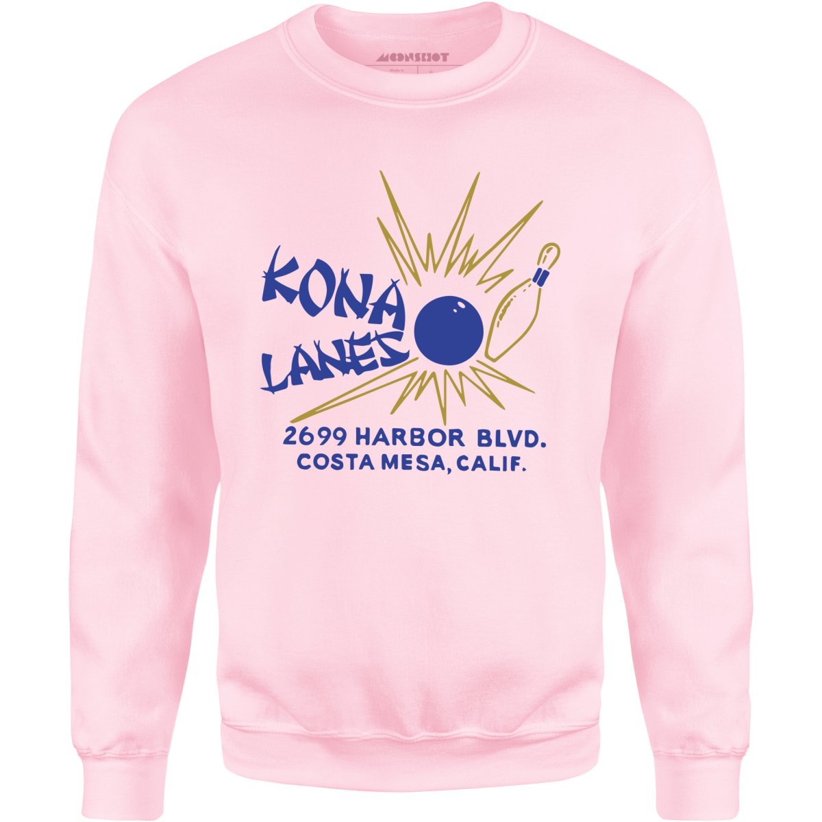 Kona Lanes v2 - Costa Mesa, CA - Vintage Bowling Alley - Unisex Sweatshirt