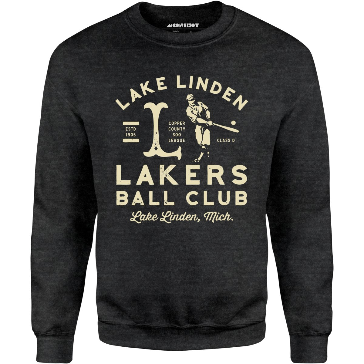 Lake Linden Lakers - Michigan - Vintage Defunct Baseball Teams - Unisex Sweatshirt