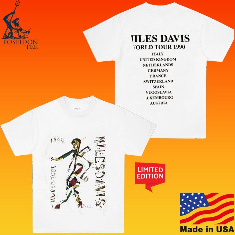 Lebron James Miles Davis World Tour 1990 In Italy T-shirt