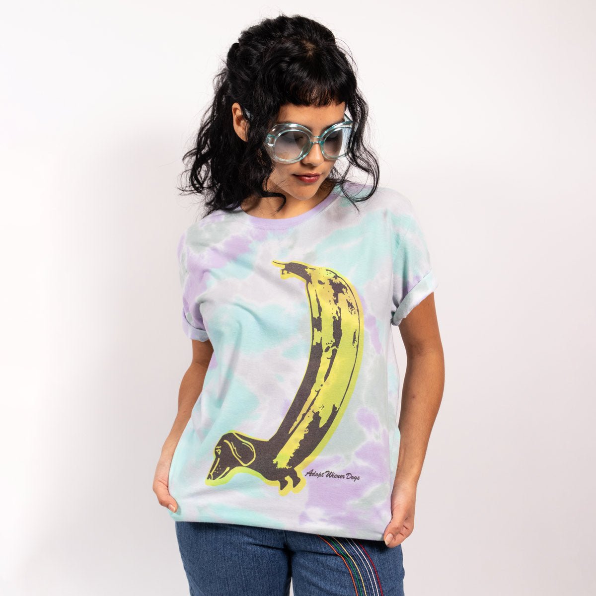 adopt wiener dogs unisex tee | tie-dye