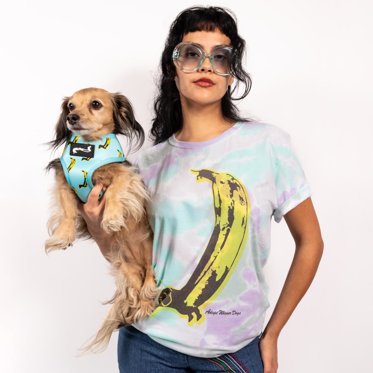 adopt wiener dogs unisex tee | tie-dye