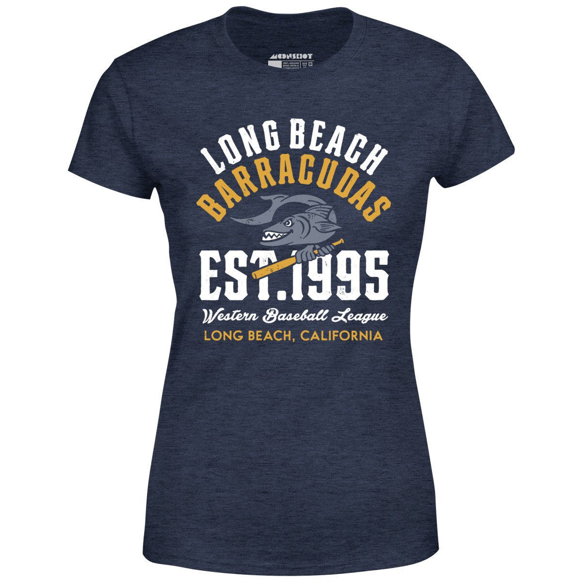 Long Beach Barracudas - California - Vintage Defunct Baseball Teams - Women's T-Shirt