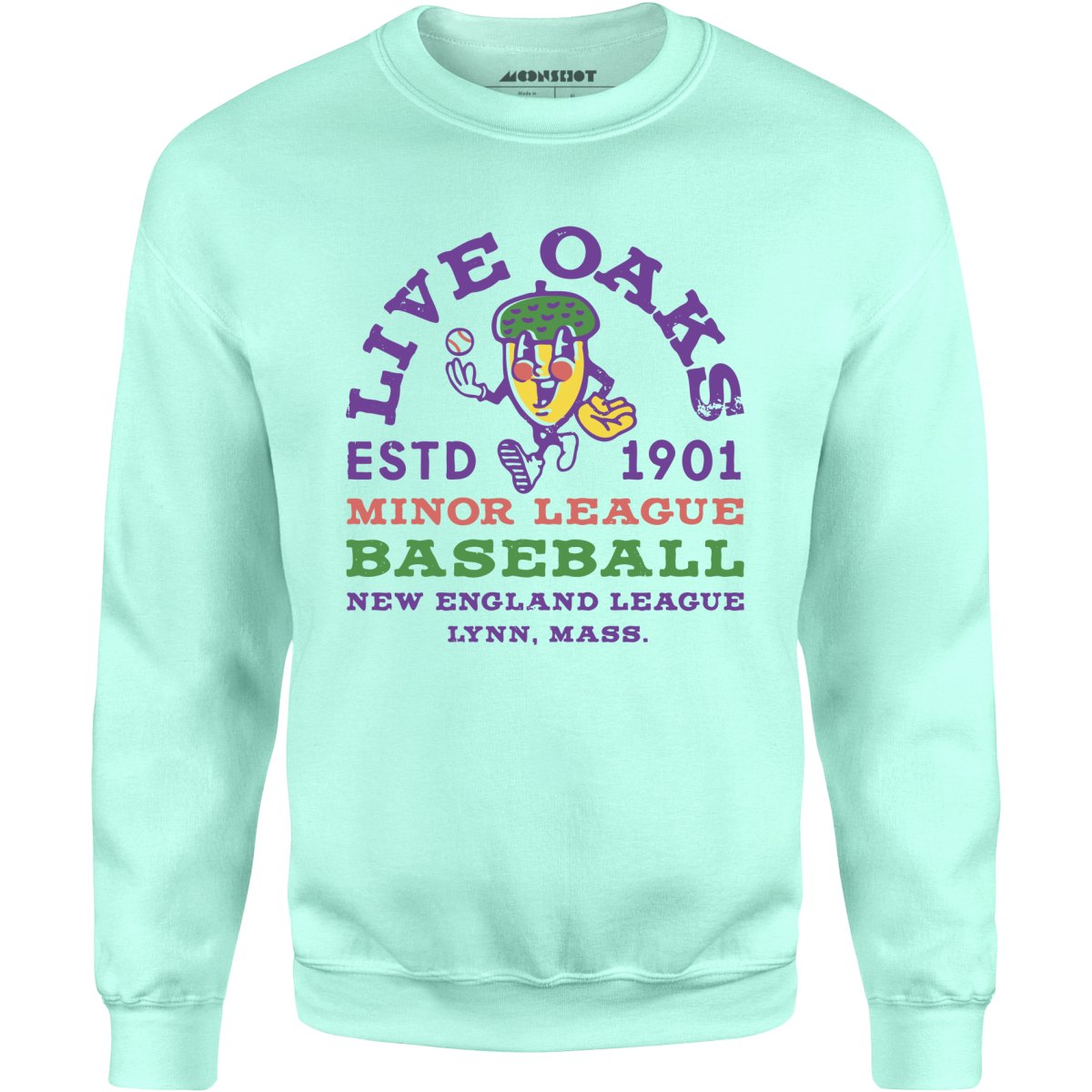 Lynn Live Oaks - Massachusetts - Vintage Defunct Baseball Teams - Unisex Sweatshirt