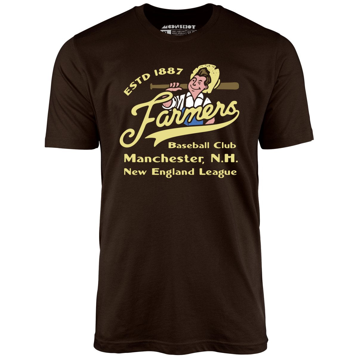 Manchester Farmers - New Hampshire - Vintage Defunct Baseball Teams - Unisex T-Shirt