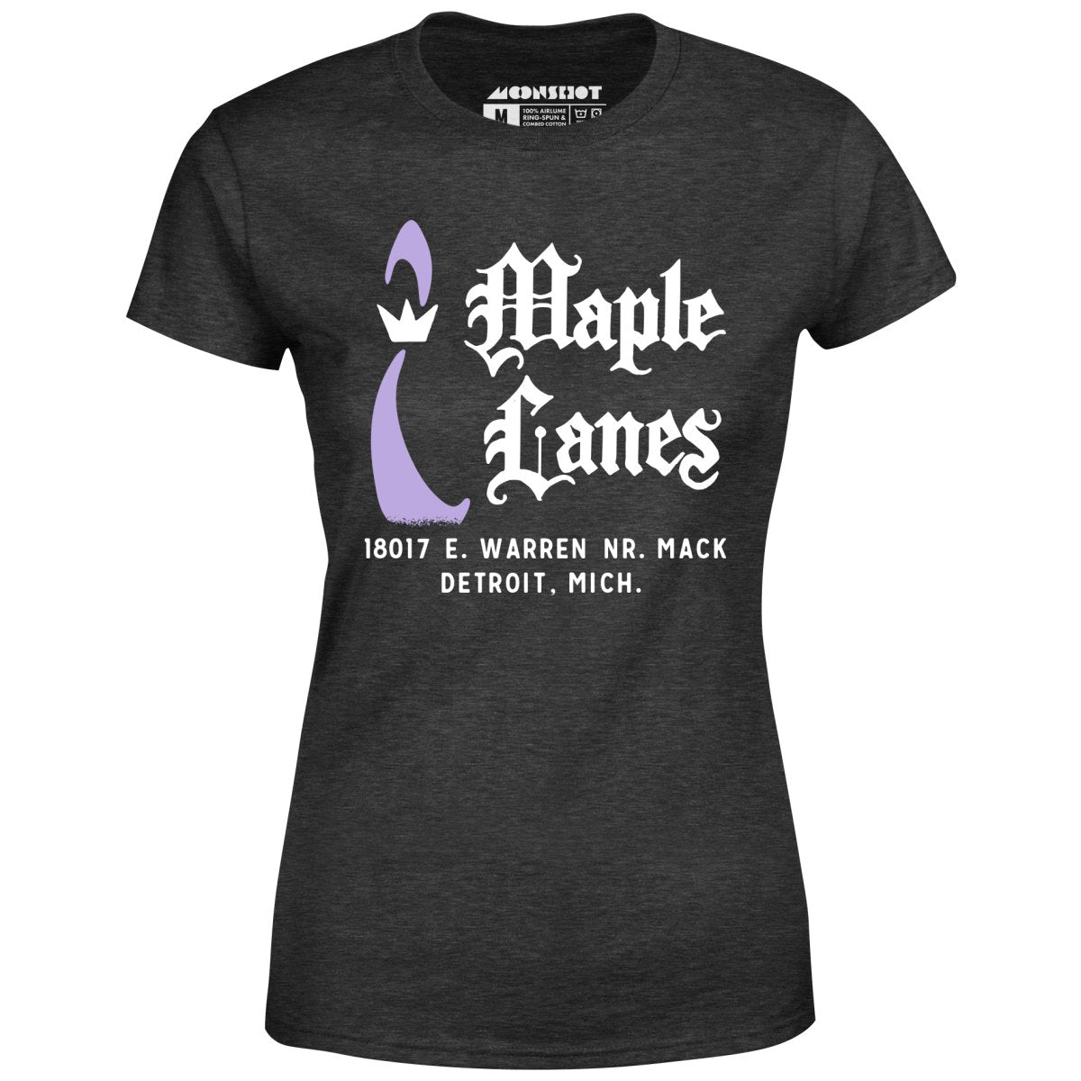 Maple Lanes - Detroit, MI - Vintage Bowling Alley - Women's T-Shirt