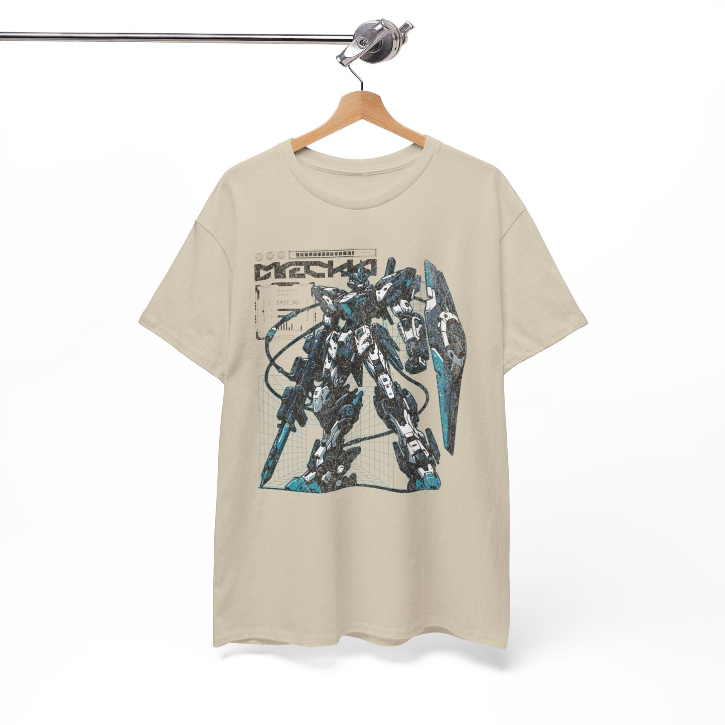 Mecha Vintage Anime Graphic Tee.