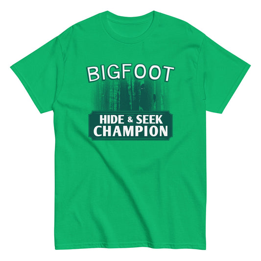 Bigfoot Hide And Seek Champion Men's Classic Tee