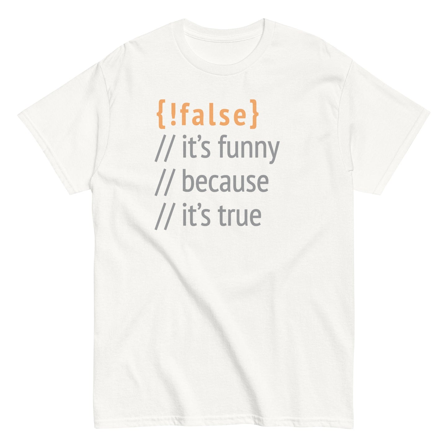It's Funny Because It's True Men's Classic Tee