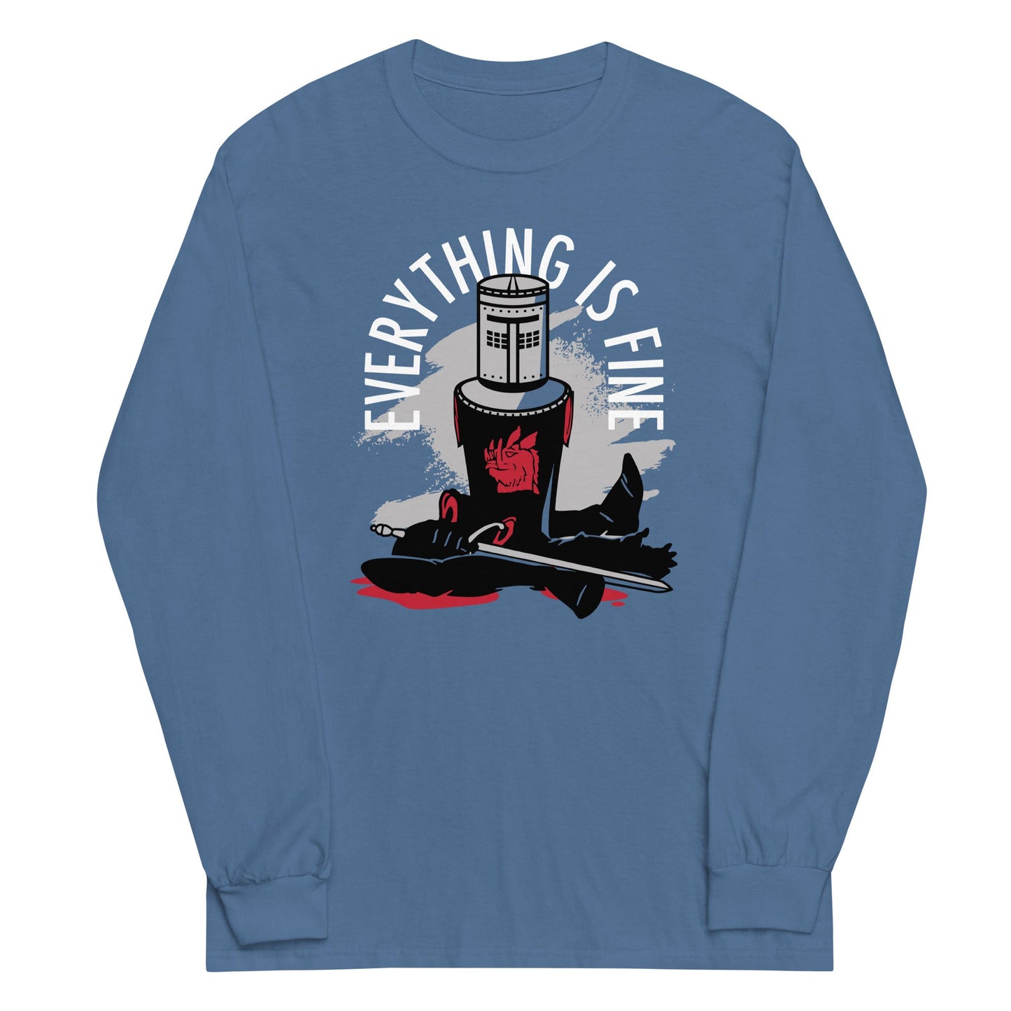 Everything Is Fine Unisex Long Sleeve Tee