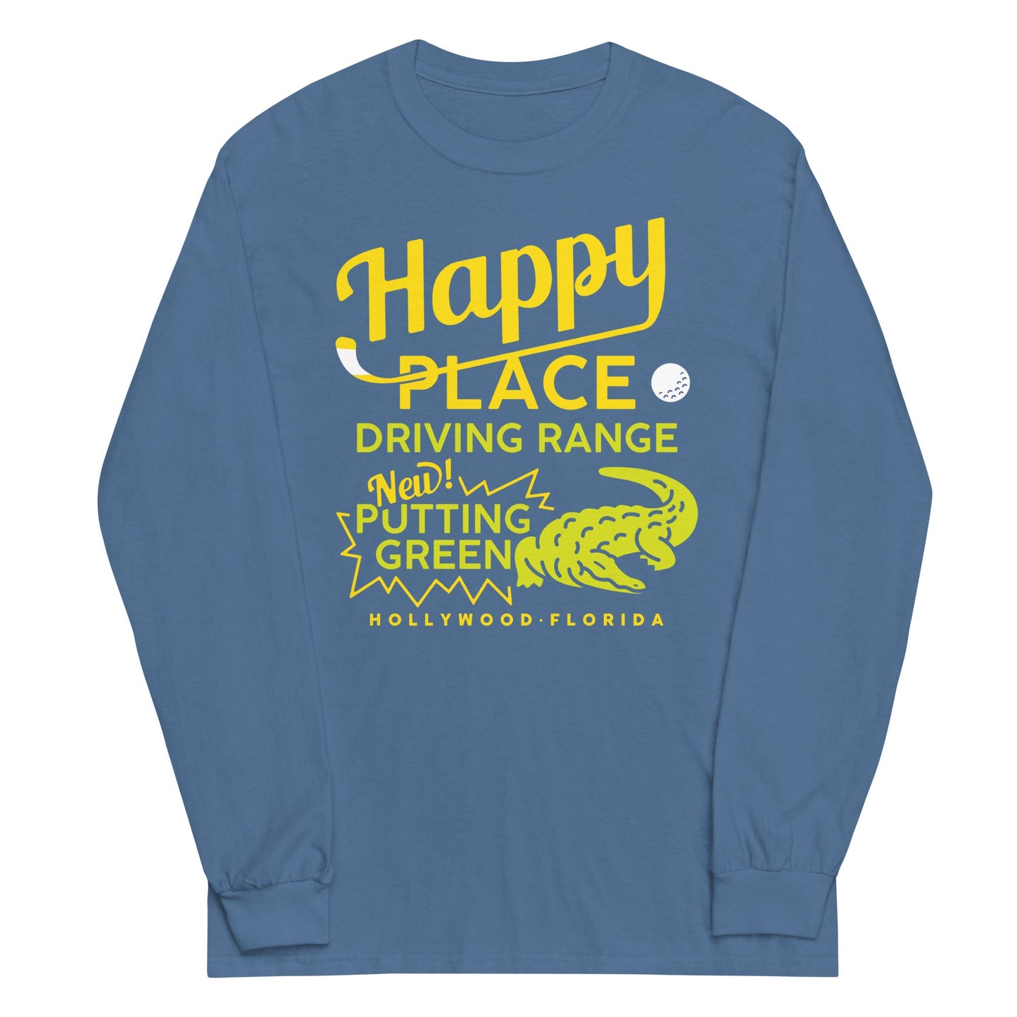 Happy Place Driving Range Unisex Long Sleeve Tee