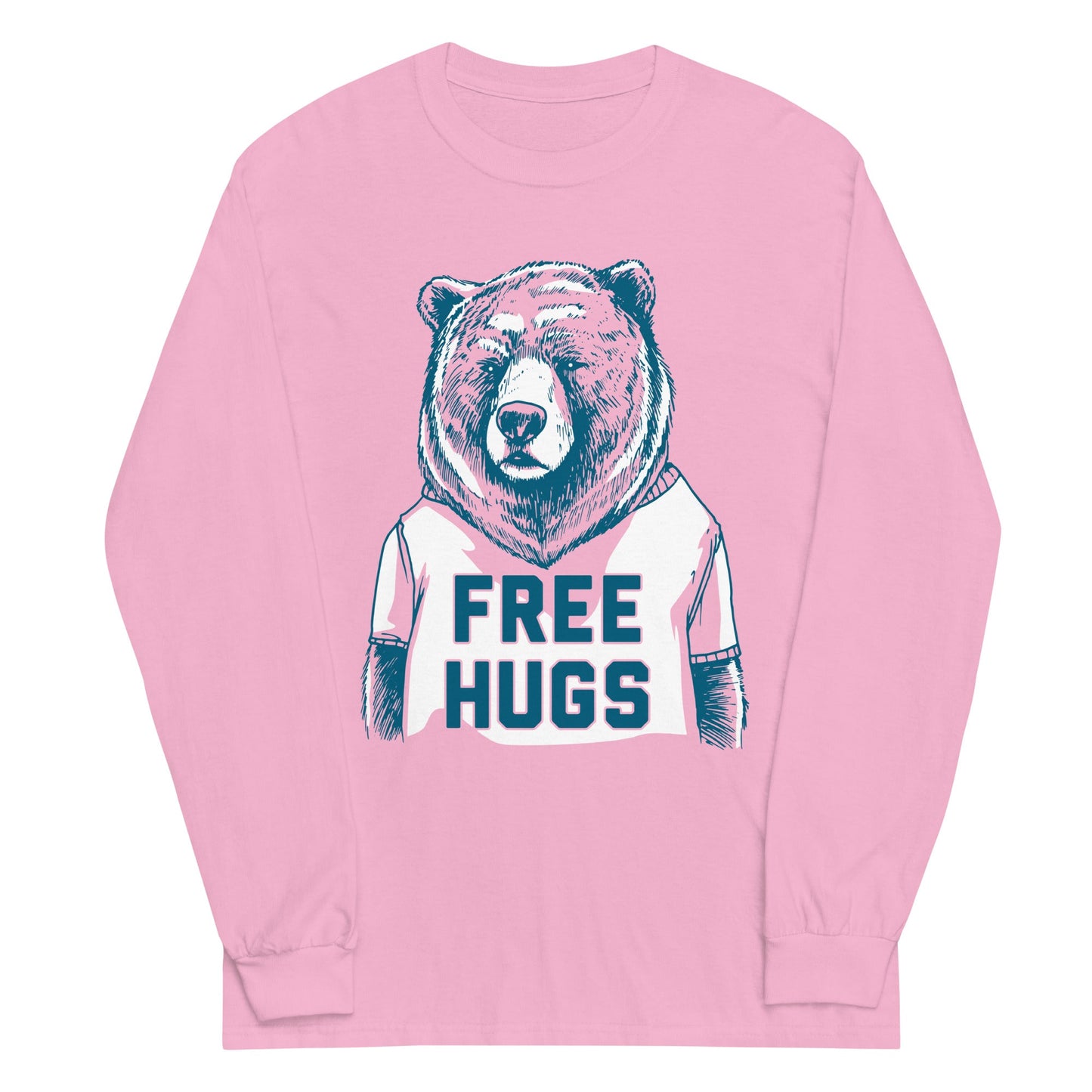 Free Hugs Bear Unisex Long Sleeve Tee