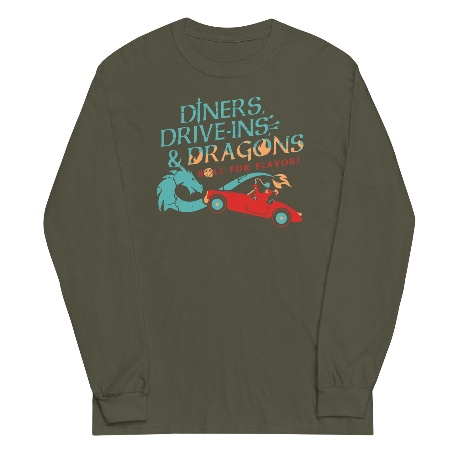 Diners, Drive-ins, & Dragons Unisex Long Sleeve Tee
